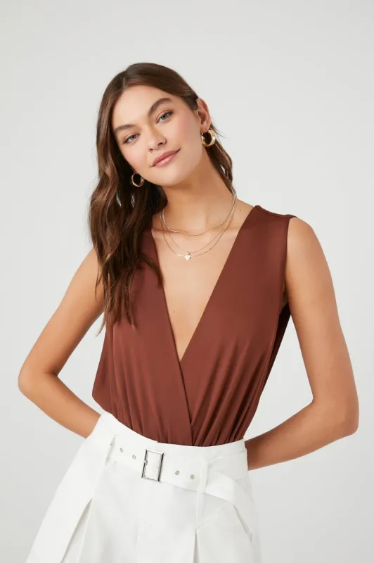 Sleeveless Surplice Bodysuit sold by Urban Planet