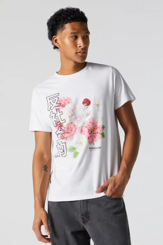 T-shirt à imprimé Fleur sold by Urban Planet
