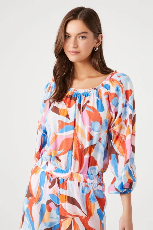 Ruffle Floral Print Bodysuit sold by Urban Planet