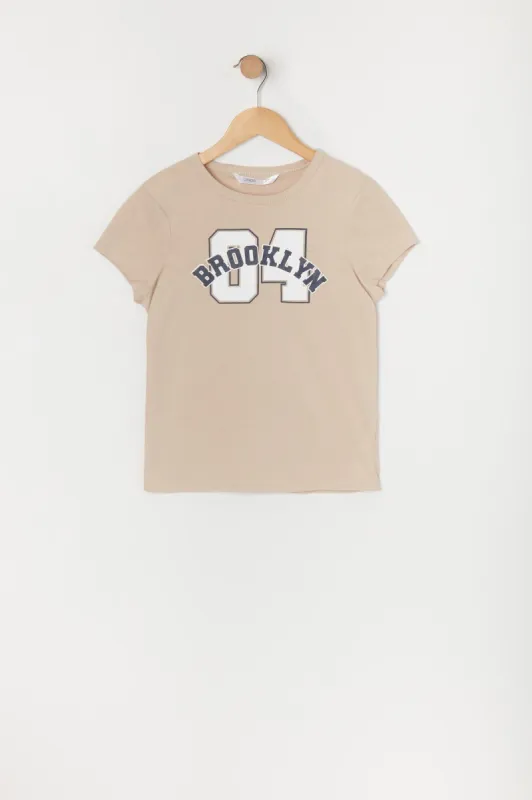 Girls Brooklyn Graphic T-Shirt sold by Urban Planet