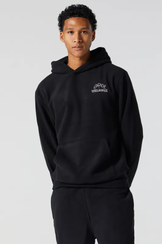 The Great Beyond Graphic Polar Fleece Hoodie sold by Urban Planet