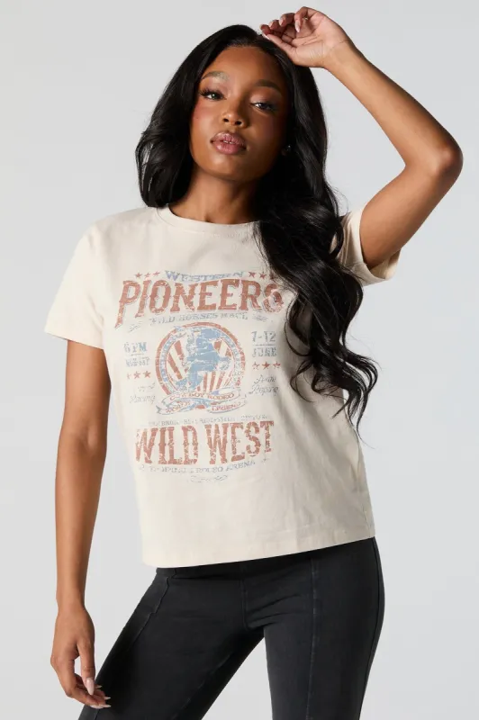 Wild West Graphic Oversized T-Shirt sold by Urban Planet