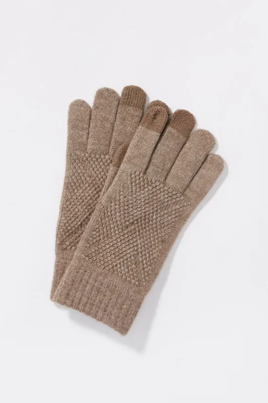 Cable Knit Touch Screen Gloves sold by Urban Planet