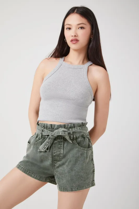 Short à taille cintrée avec attache sold by Urban Planet