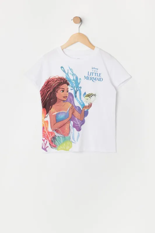 Girls The Little Mermaid Graphic T-Shirt sold by Urban Planet