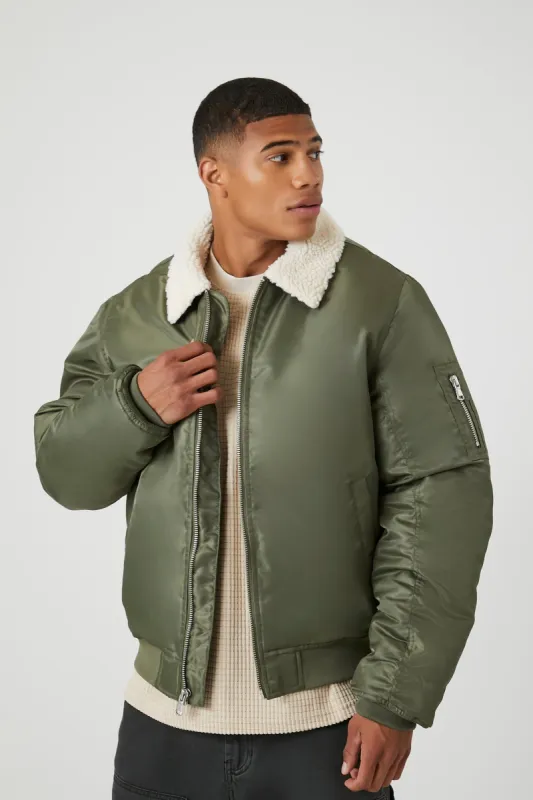 Blouson aviateur avec col en Sherpa sold by Urban Planet