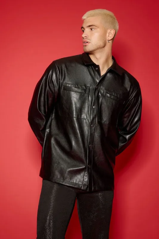 Faux Leather Jacket sold by Urban Planet