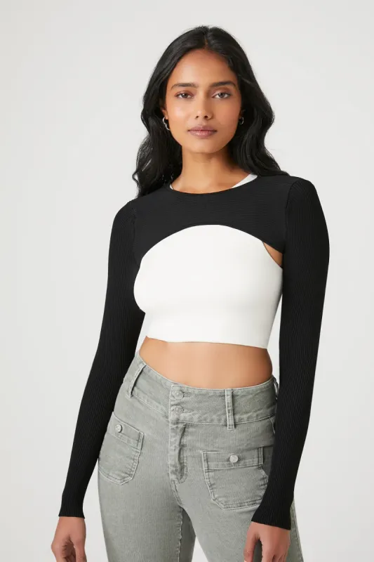 Ribbed Knit Bolero sold by Urban Planet