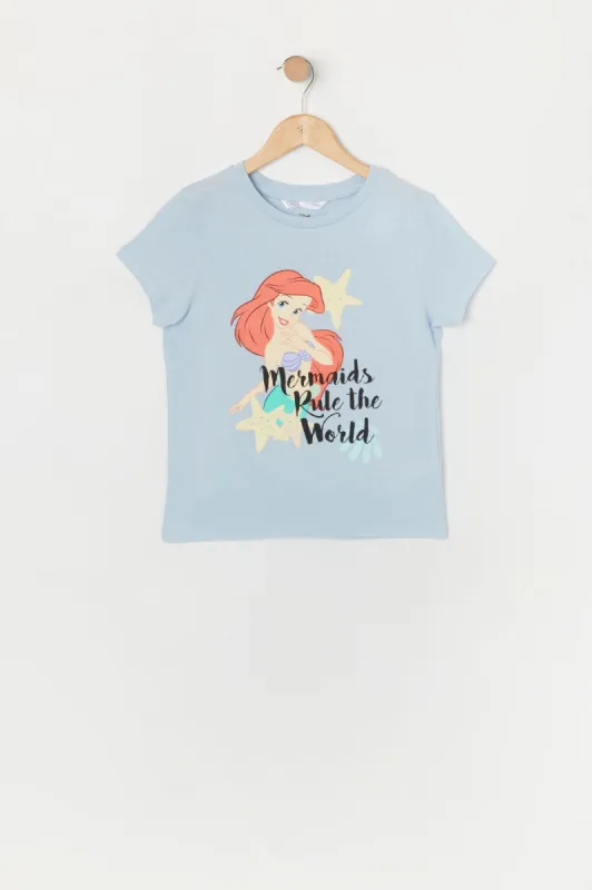 Girls The Little Mermaid Graphic T-Shirt made by Urban Planet