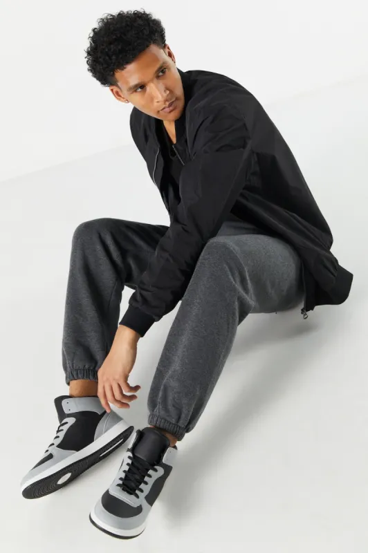 Espadrilles montantes avec blocs de couleurs noir sold by Urban Planet