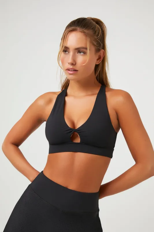 Twist Front Crisscross Sports Bra sold by Urban Planet