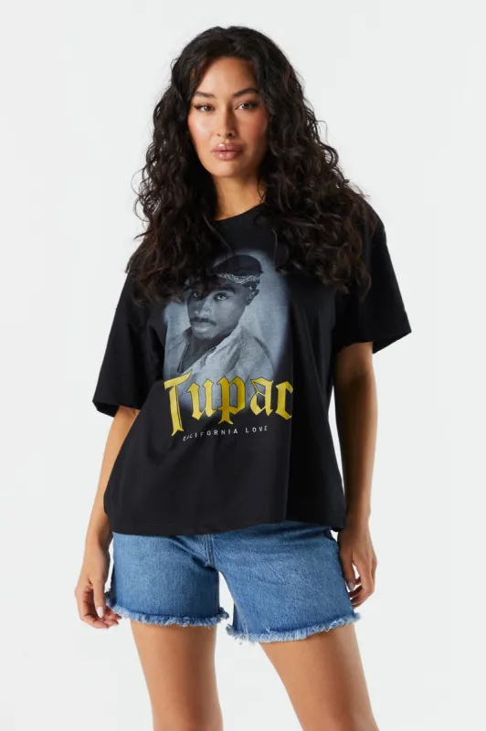 Tupac Graphic Boyfriend T-Shirt sold by Urban Planet