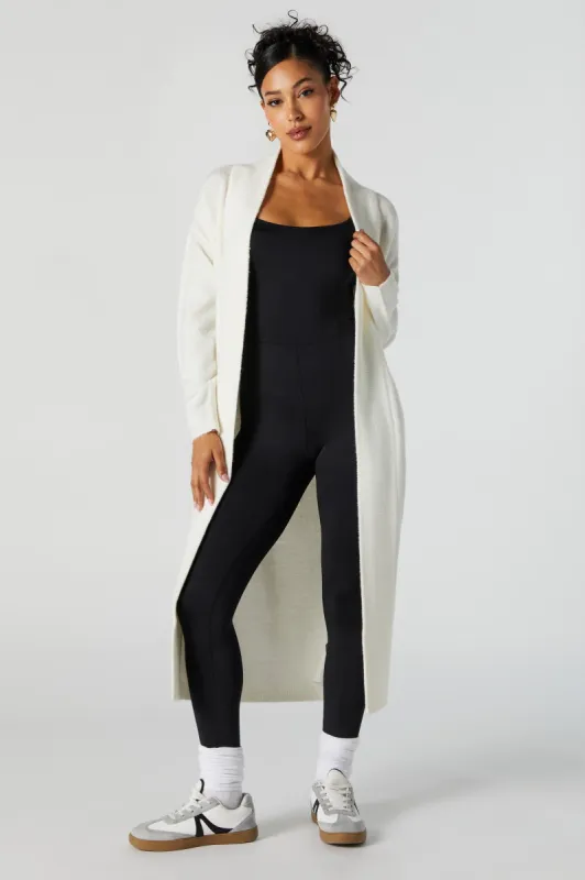 Mossy Open Front Longline Cardigan sold by Urban Planet