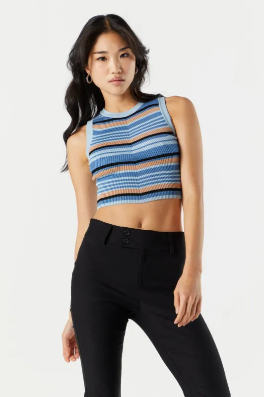 Striped Sweater Muscle Tank sold by Urban Planet