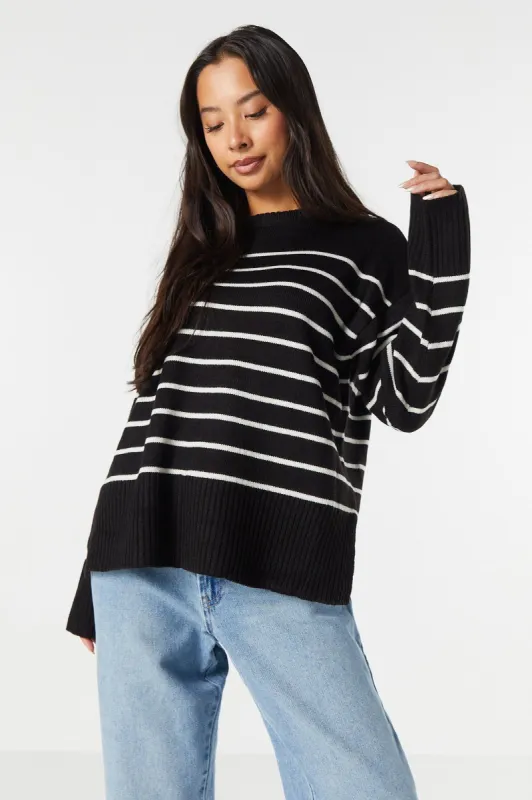 Striped Crewneck Sweater sold by Urban Planet