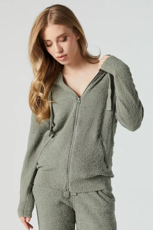 Mossy Zip-Up Hoodie sold by Urban Planet