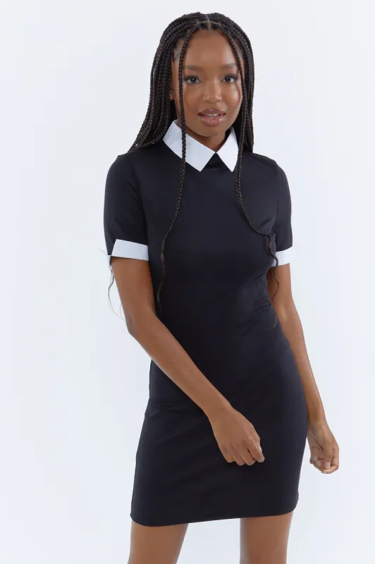Minirobe à manches courtes avec col sold by Urban Planet