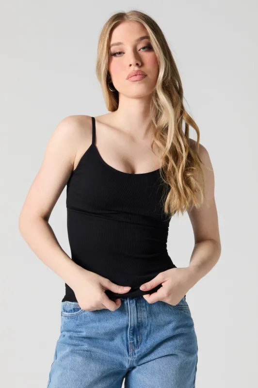 Camisole côtelé sans couture sold by Urban Planet