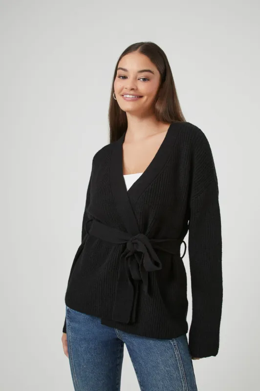 Cardigan cache-coeur avec ceinture sold by Urban Planet