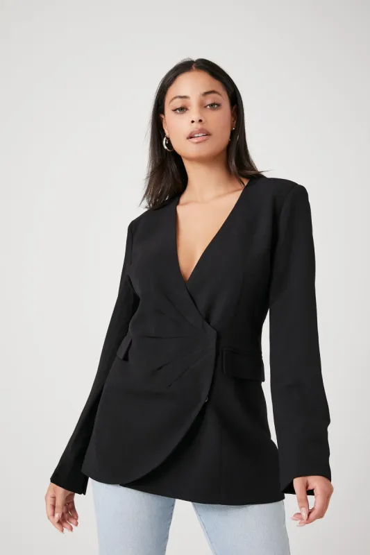 Blazer croisé à décolleté plongeant sold by Urban Planet