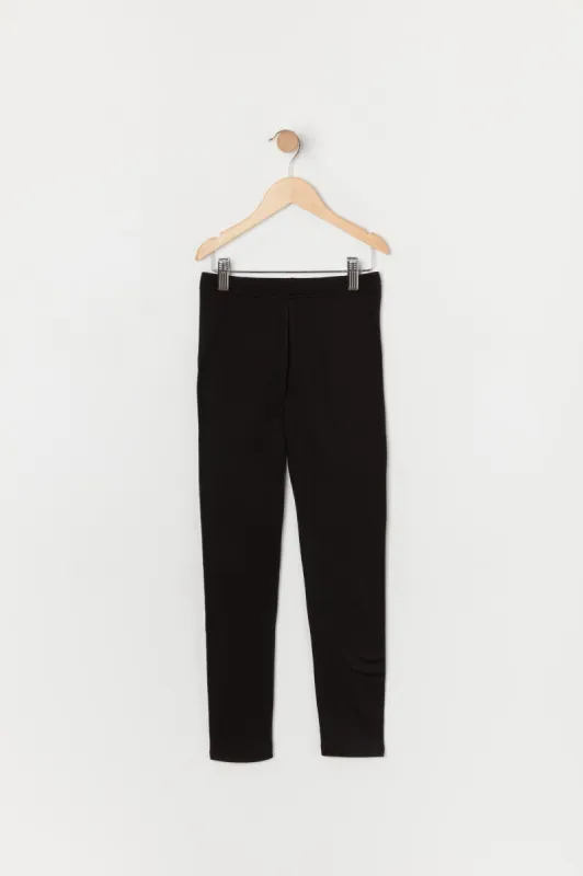 Legging en molleton uni pour fille sold by Urban Planet