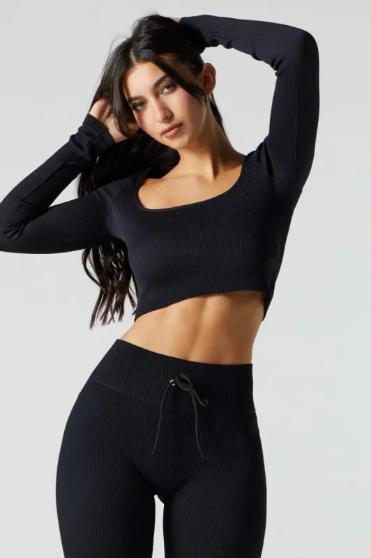 Haut Sommer Ray Active sans couture à manches longues sold by Urban Planet