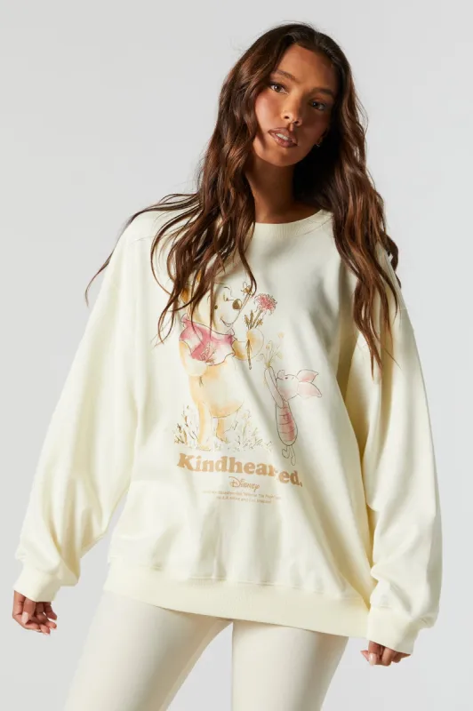 Kindhearted Pooh Bear Graphic Boyfriend Sweatshirt sold by Urban Planet