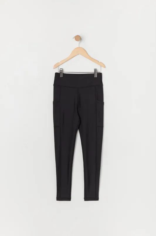 Girls Active Side Pocket Legging made by Urban Planet