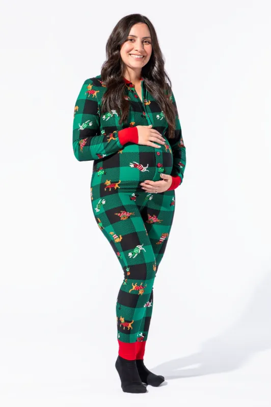 Unisex Fammy Jammies Xmas Furry Friends Onesie sold by Urban Planet
