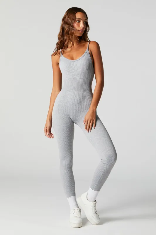 Active Sommer Ray Seamless Ribbed Catsuit sold by Urban Planet