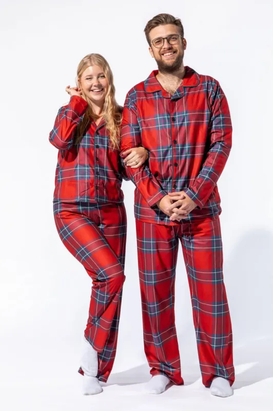 Fammy Jammies Xmas Plaid Flannel 2 Piece Pajama Set sold by Urban Planet