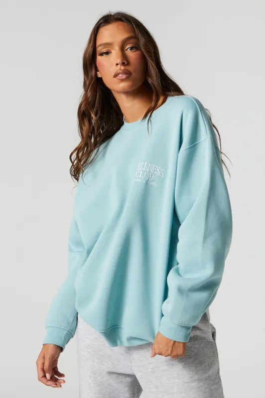 Wellness Club Embroidered Sweatshirt sold by Urban Planet