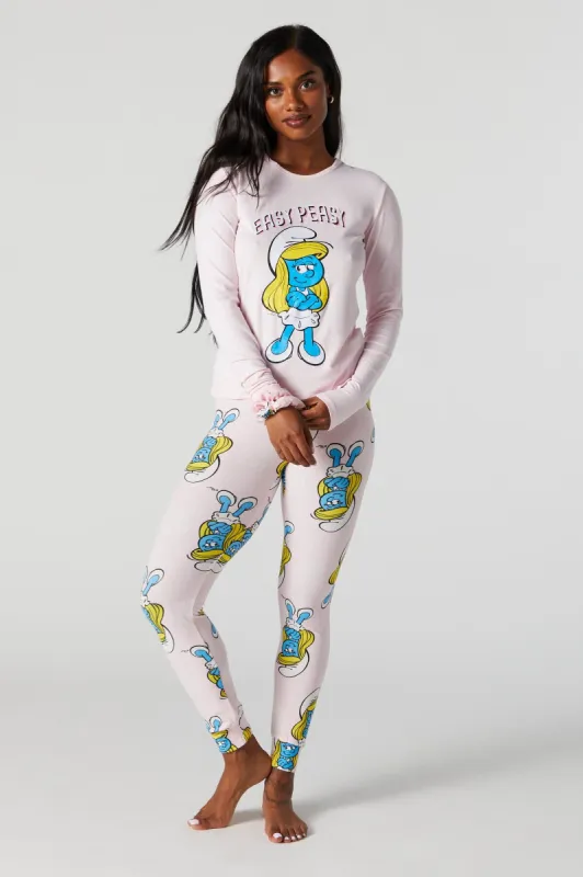 Smurfette Super Soft 2 Piece Pajama Set sold by Urban Planet