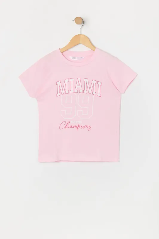 Girls Miami Graphic T-Shirt made by Urban Planet