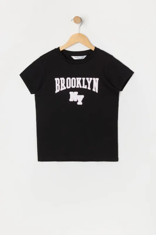 Girls Brooklyn Graphic T-Shirt sold by Urban Planet