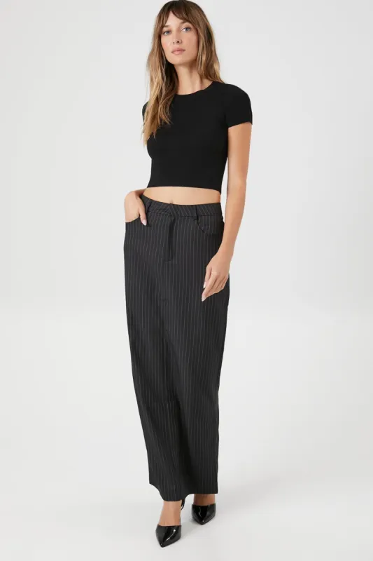 Jupe maxi à fines rayures sold by Urban Planet