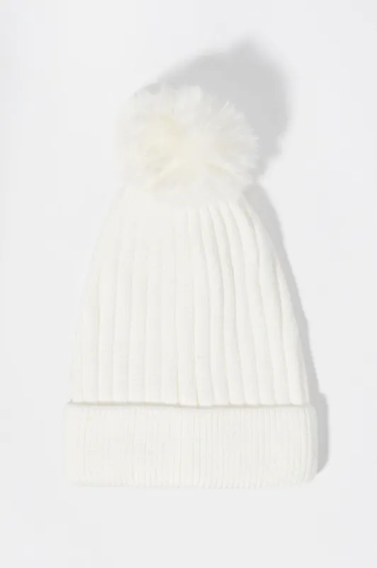 Girls Beanie with Pom Pom sold by Urban Planet