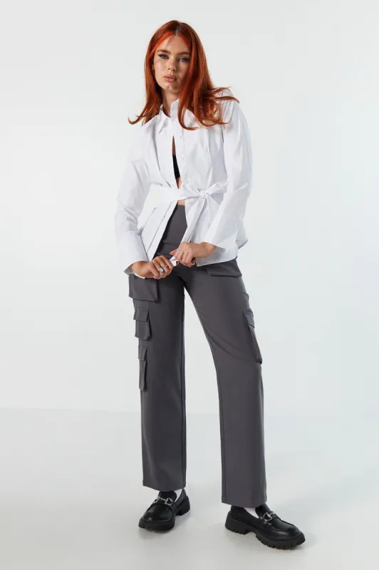 Multi Cargo Pocket Straight Leg Pant sold by Urban Planet