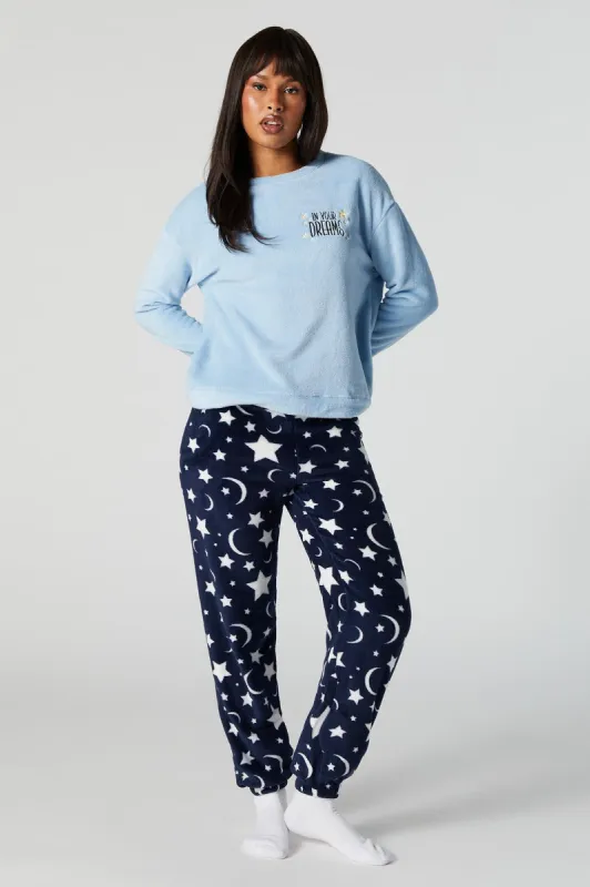 Plush In Your Dreams 2 Piece Pajama Set sold by Urban Planet