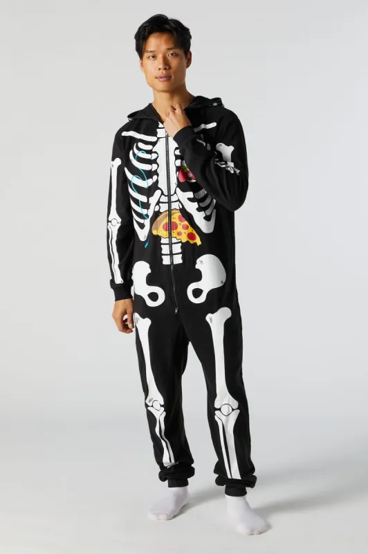 Plush 3D Skeleton Gamer Onesie sold by Urban Planet