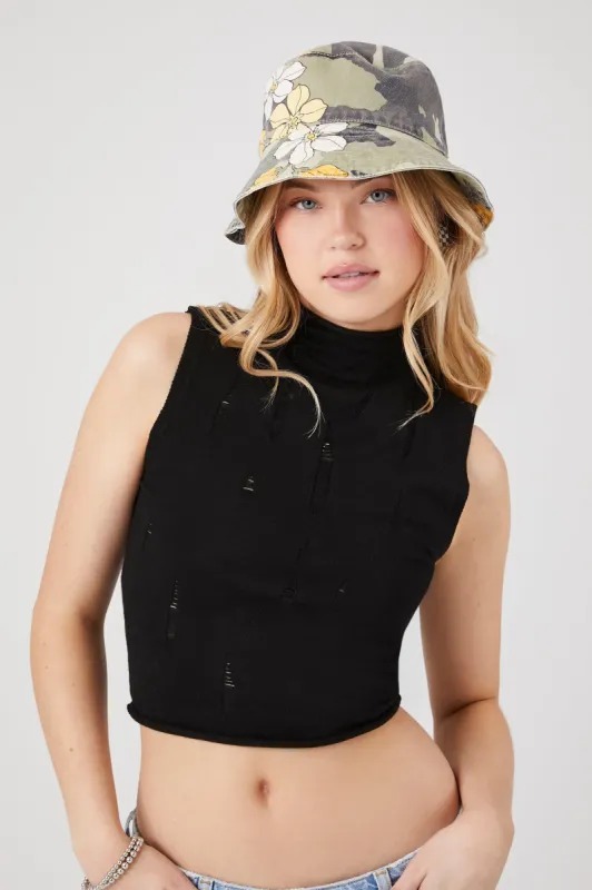 Distressed Knit Tank Top sold by Urban Planet