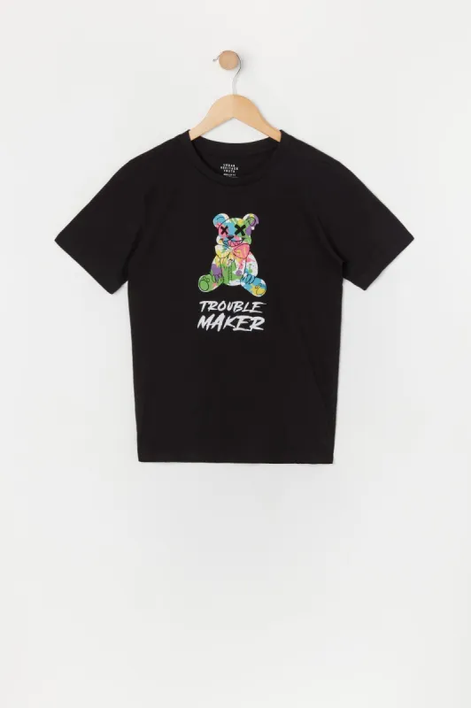 Boys Trouble Maker Graphic T-Shirt sold by Urban Planet