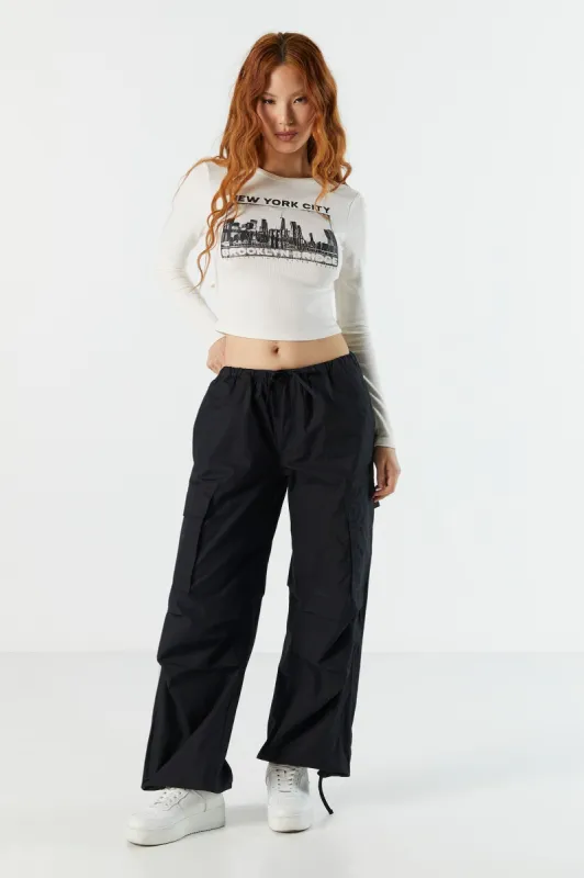 Poplin Cargo Parachute Pant sold by Urban Planet