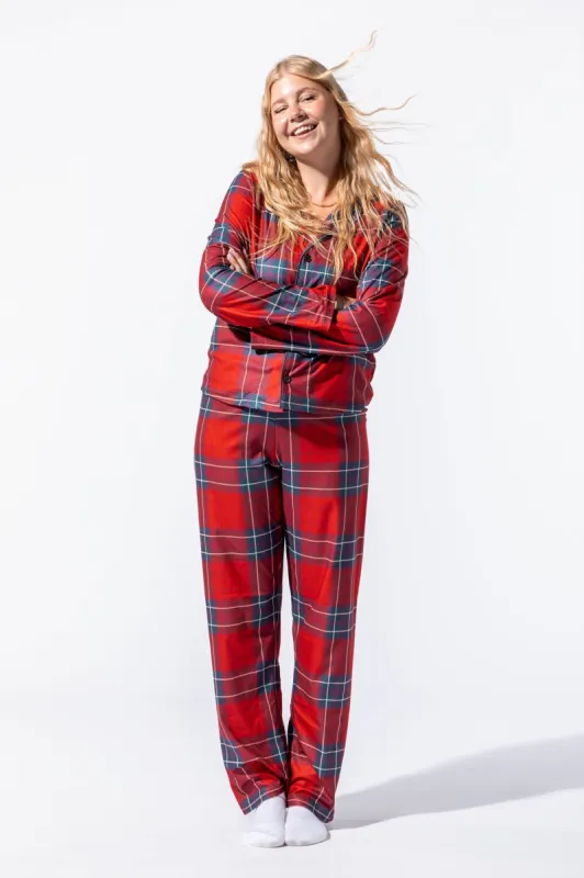 Fammy Jammies Xmas Plaid Flannel 2 Piece Pajama Set sold by Urban Planet