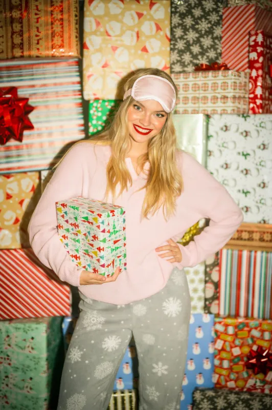 Plush Snowflake Print Pajama Pant sold by Urban Planet