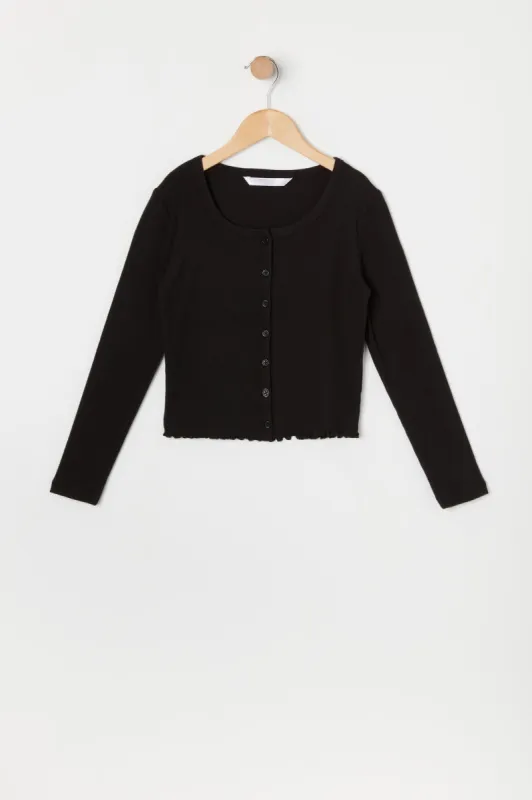 Cardigan boutonné pour fille sold by Urban Planet