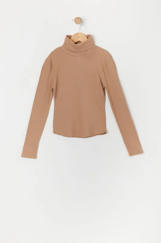 Col roulé côtelé à manches longues pour fille sold by Urban Planet