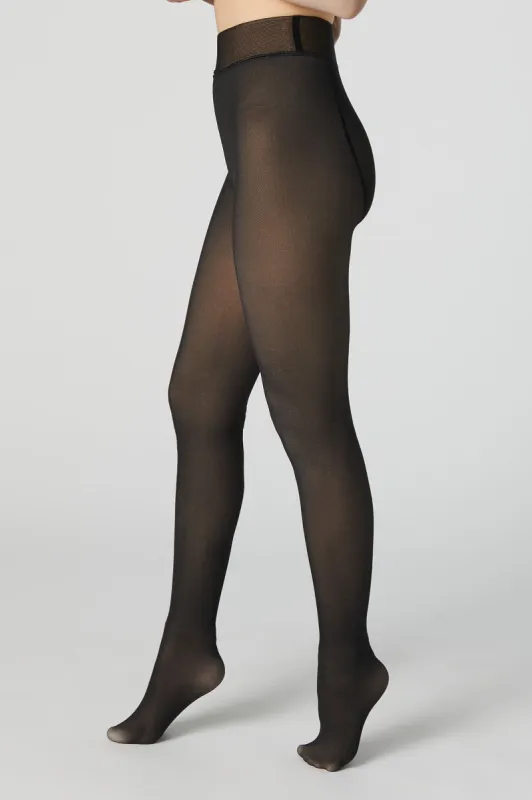 Legging d'aspect diaphane doublé de molleton sold by Urban Planet