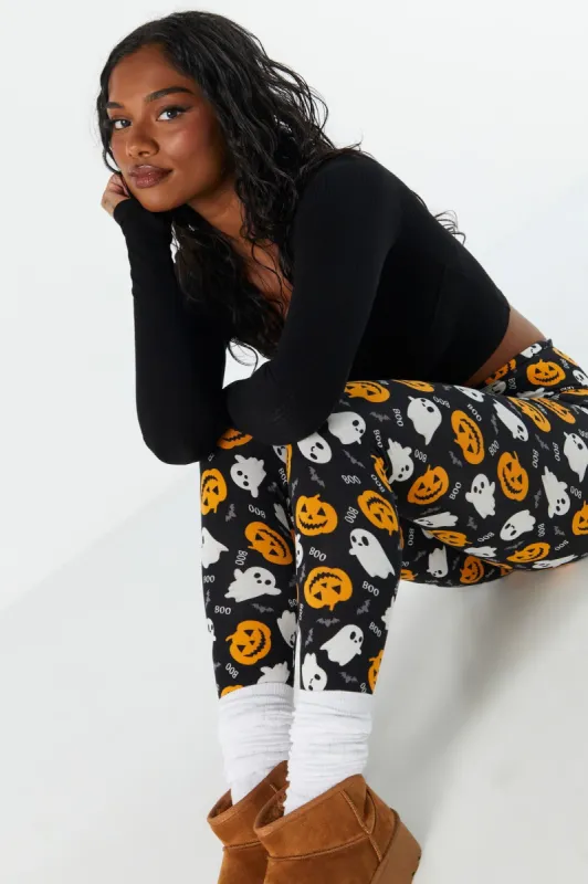 Legging d'Halloween avec motif de citrouilles et de fantômes sold by Urban Planet