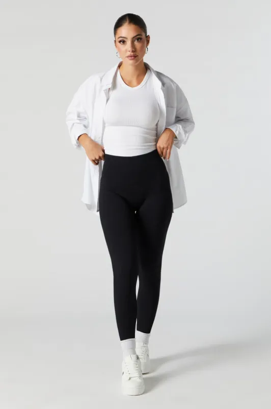 Seamless Ribbed Fleece Legging sold by Urban Planet
